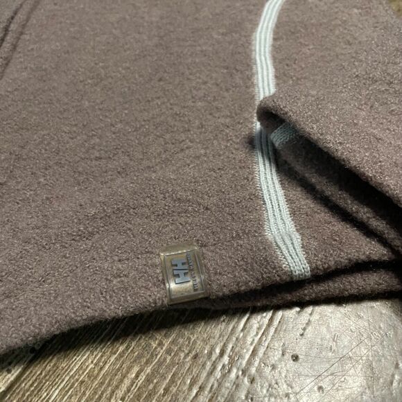 Helly Hansen Wool Full Zip Long Sleeve Fleece Apres Ski Brown Women Small - Picture 3 of 6
